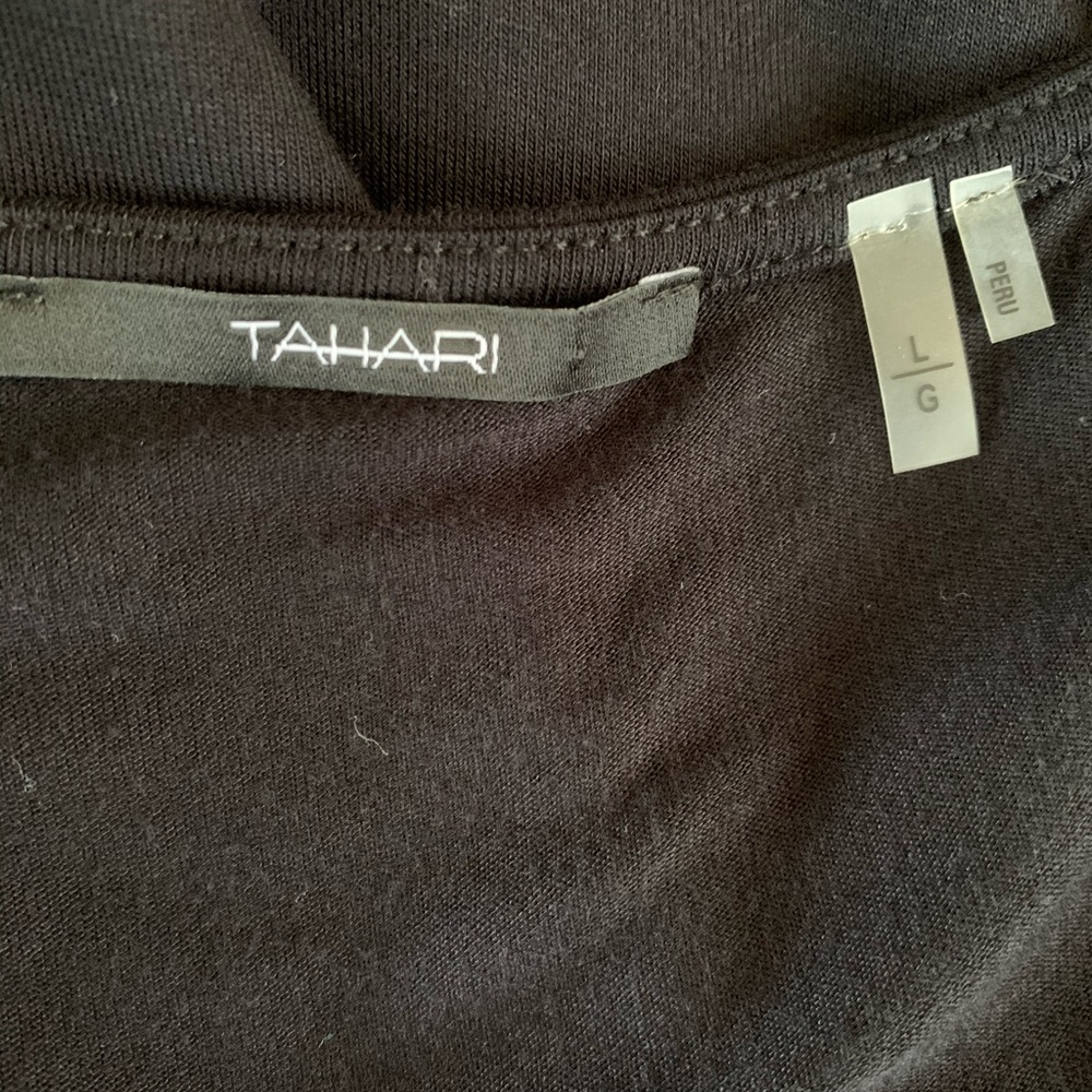Tahari Drape Neck Dress. Size L - Picture 5 of 5